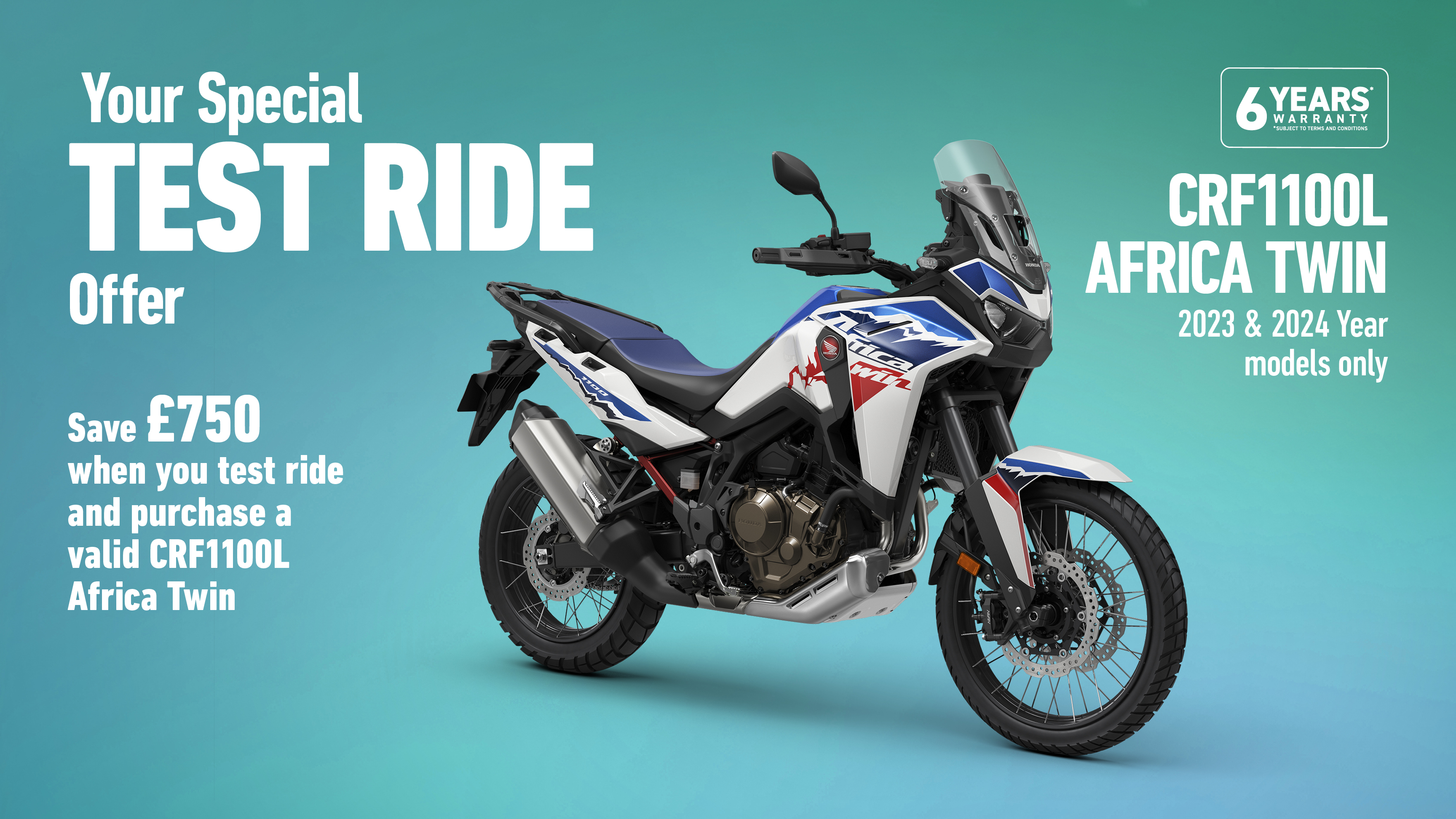 Your Special TEST RIDE Offer
